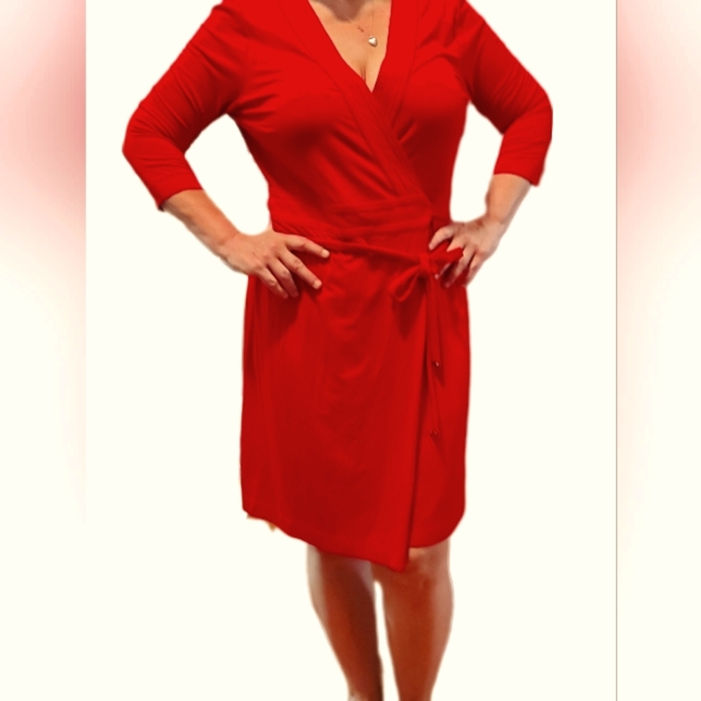 Ann Taylor Petite wrap around dress.